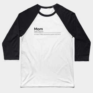 Mother Dictionary Definition Baseball T-Shirt